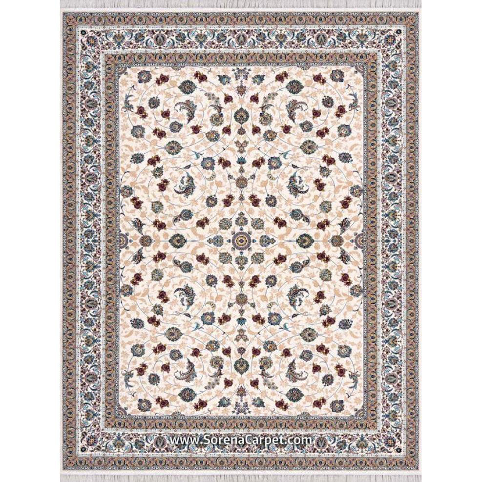 Machine carpet 1000 combs Shida cream design