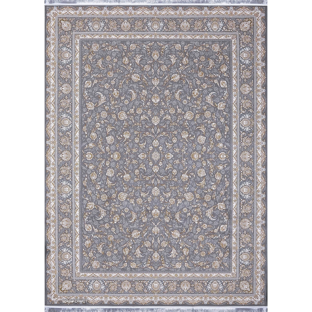 Makine halısı 1000 tarak, 14 renk, tamamı kabartmalı Sawash Silver tasarım-copy